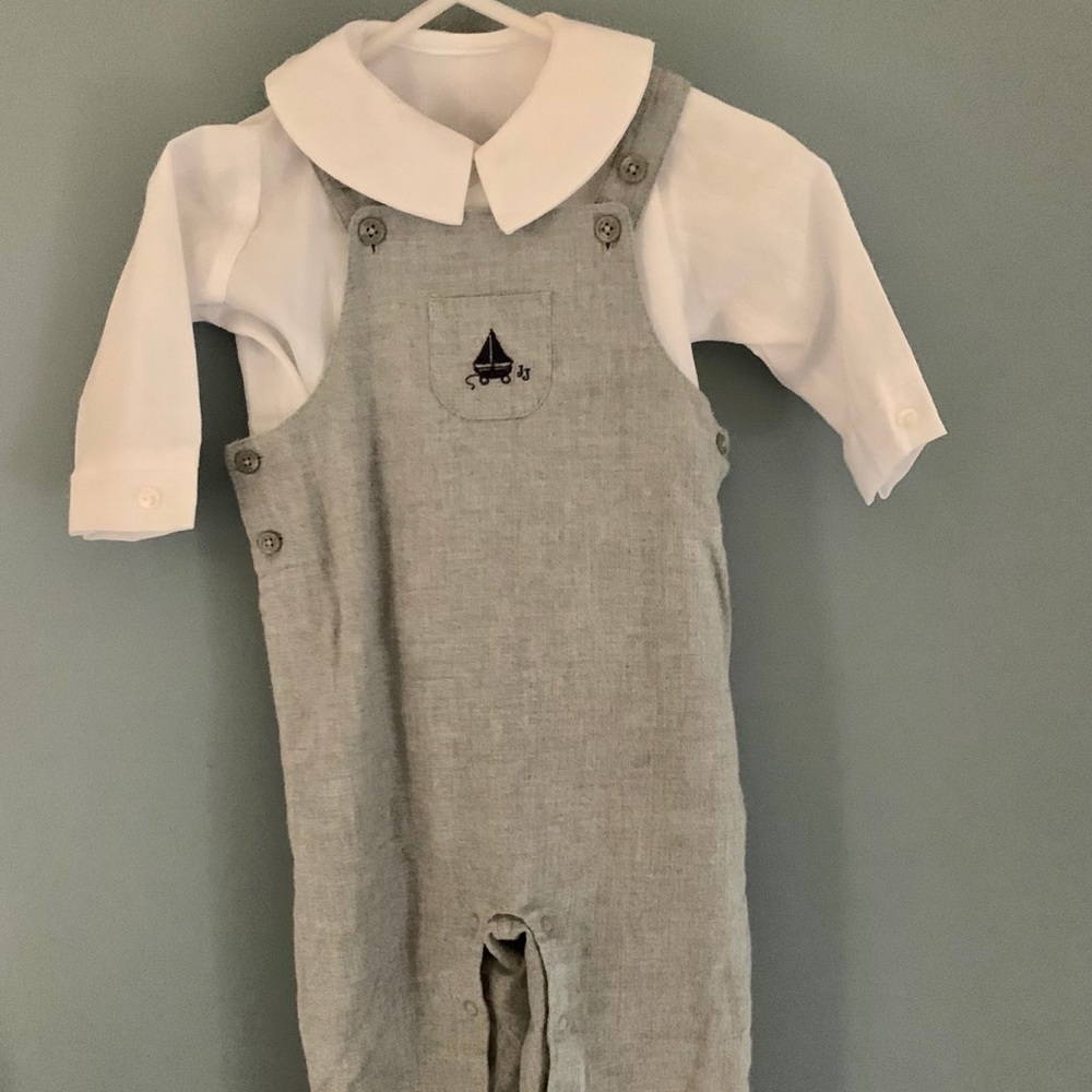 Janie and Jack 3 Piece Sailboat Outfit 6-12 Months